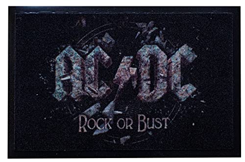 AC/DC Fussmatte Rock Or Bust Fußmatte Schmutzmatte Türabstreifer Türmatte Fußabstreifer doormat von Rockbites