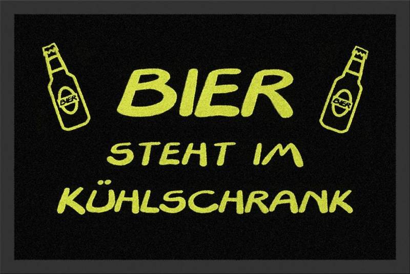 Rockbites Fußmatte Rockbites - Fußmatte "Bier steht im Kühlschrank" Fußabstreifer Türm. von Rockbites