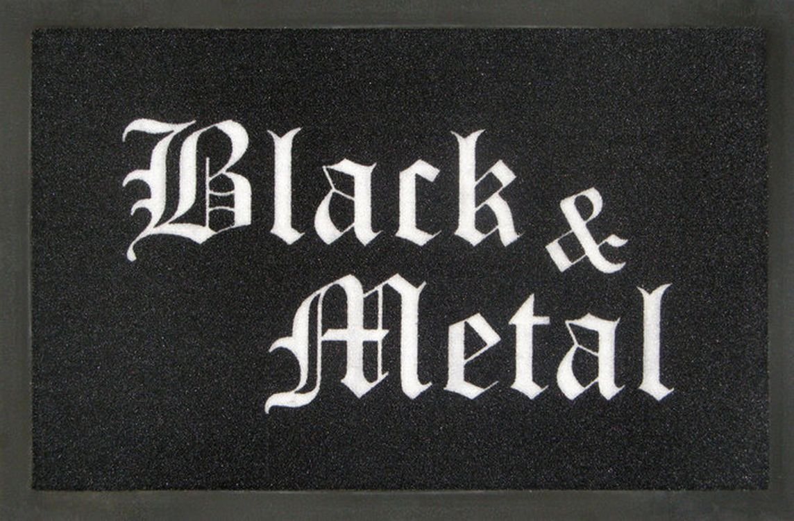 Fußmatte Rockbites - Fußmatte Black & Metal" Schwarz Weiß Nr.169 (100828), Rockbites" von Rockbites