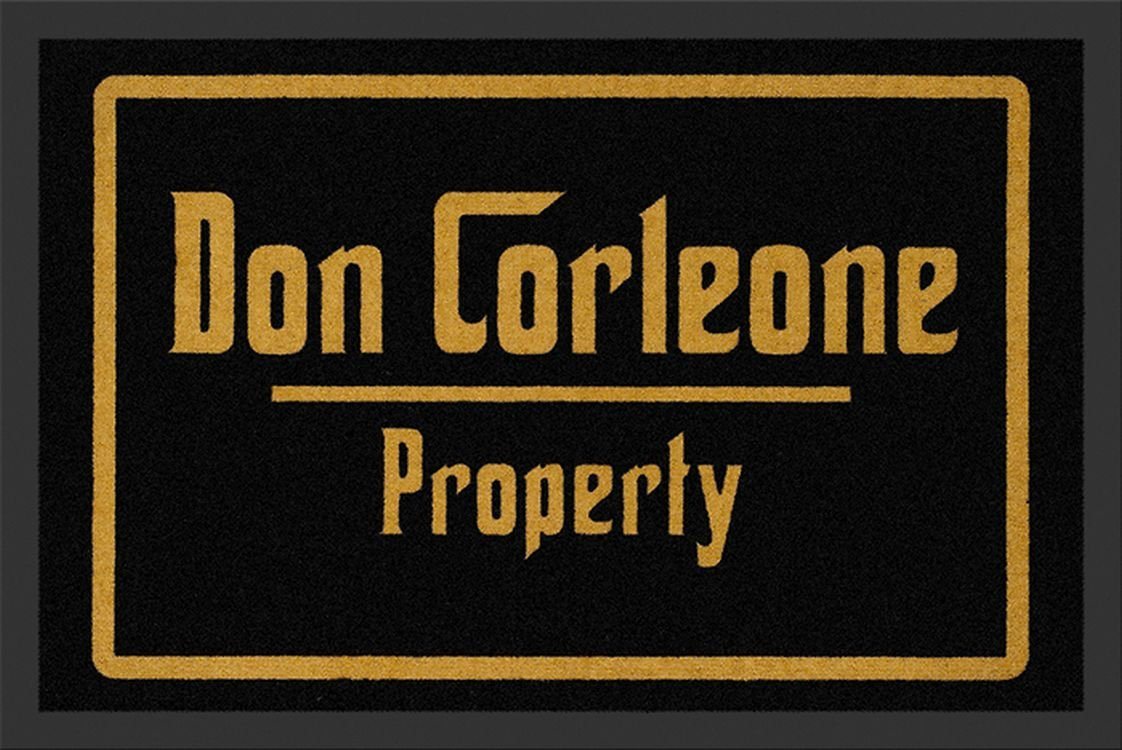 Fußmatte Rockbites - Fußmatte Don Corleone Property" Schwarz Nr.150 (100680), Rockbites" von Rockbites