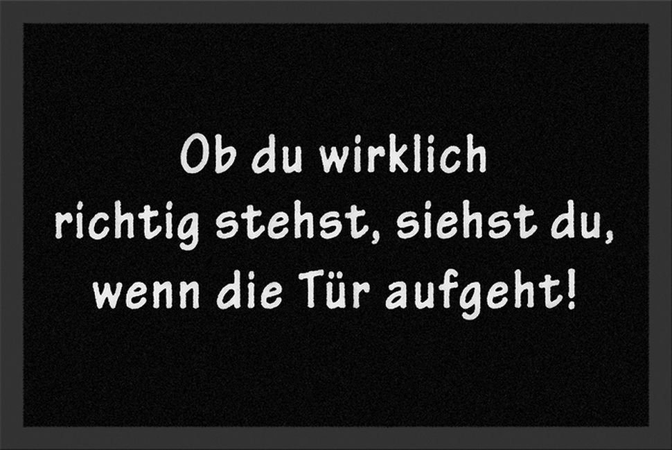 Fußmatte Rockbites - Fußmatte Ob du richtig stehst" Türmatte Fußabstreifer 11, Rockbites" von Rockbites