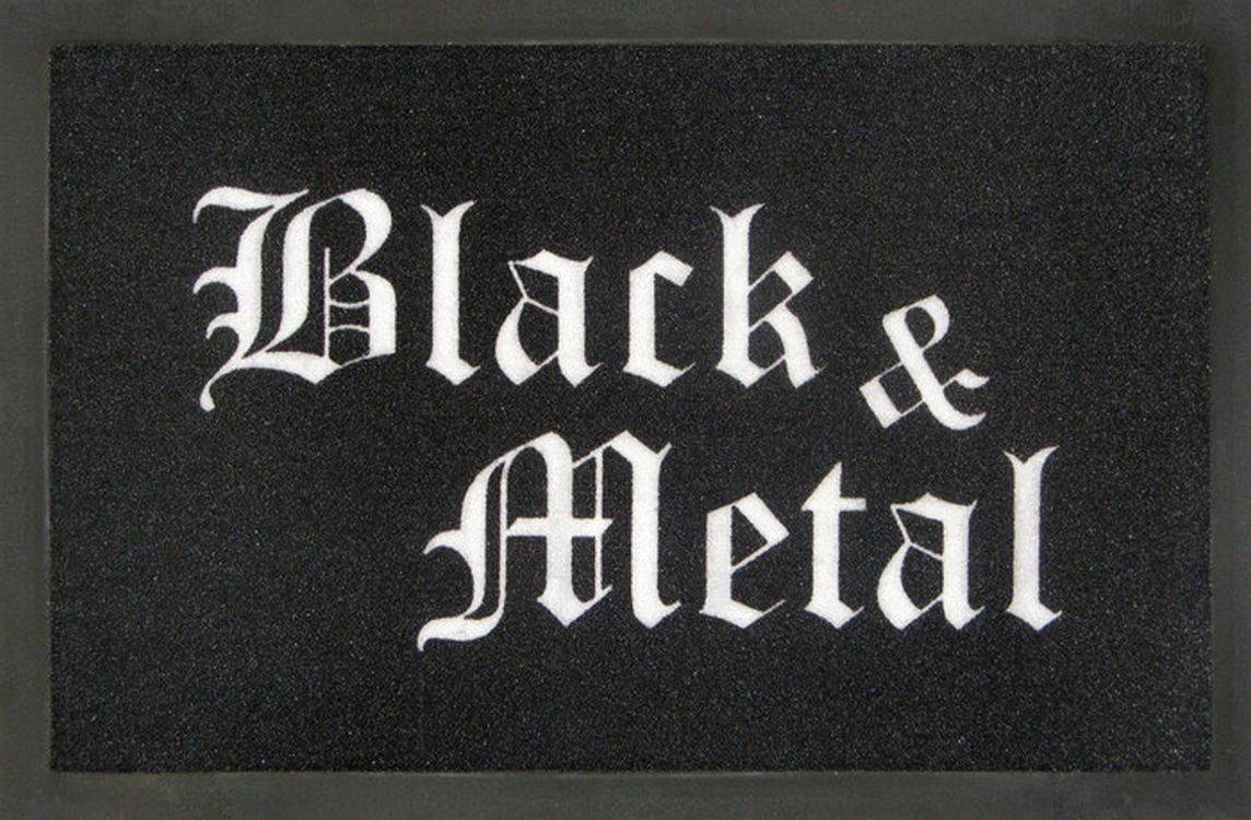 Rockbites Fußmatte Rockbites - Fußmatte "Black & Metal" Schwarz Weiß Nr.169 (100828) von Rockbites