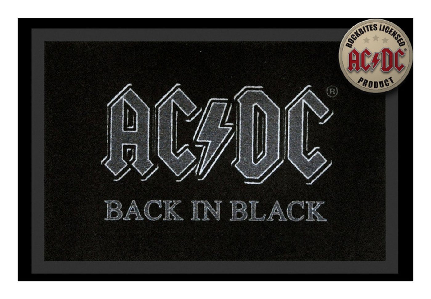 Rockbites Fußmatte Rockbites - Fußmatte Türmatte "AC/DC - Back In Black" Schwarz Nr. 22 Rockbites Fußmatte Rockbites - Fußmatte Türmatte "AC/DC - Back In Black" Schwarz Nr. 22 von Rockbites