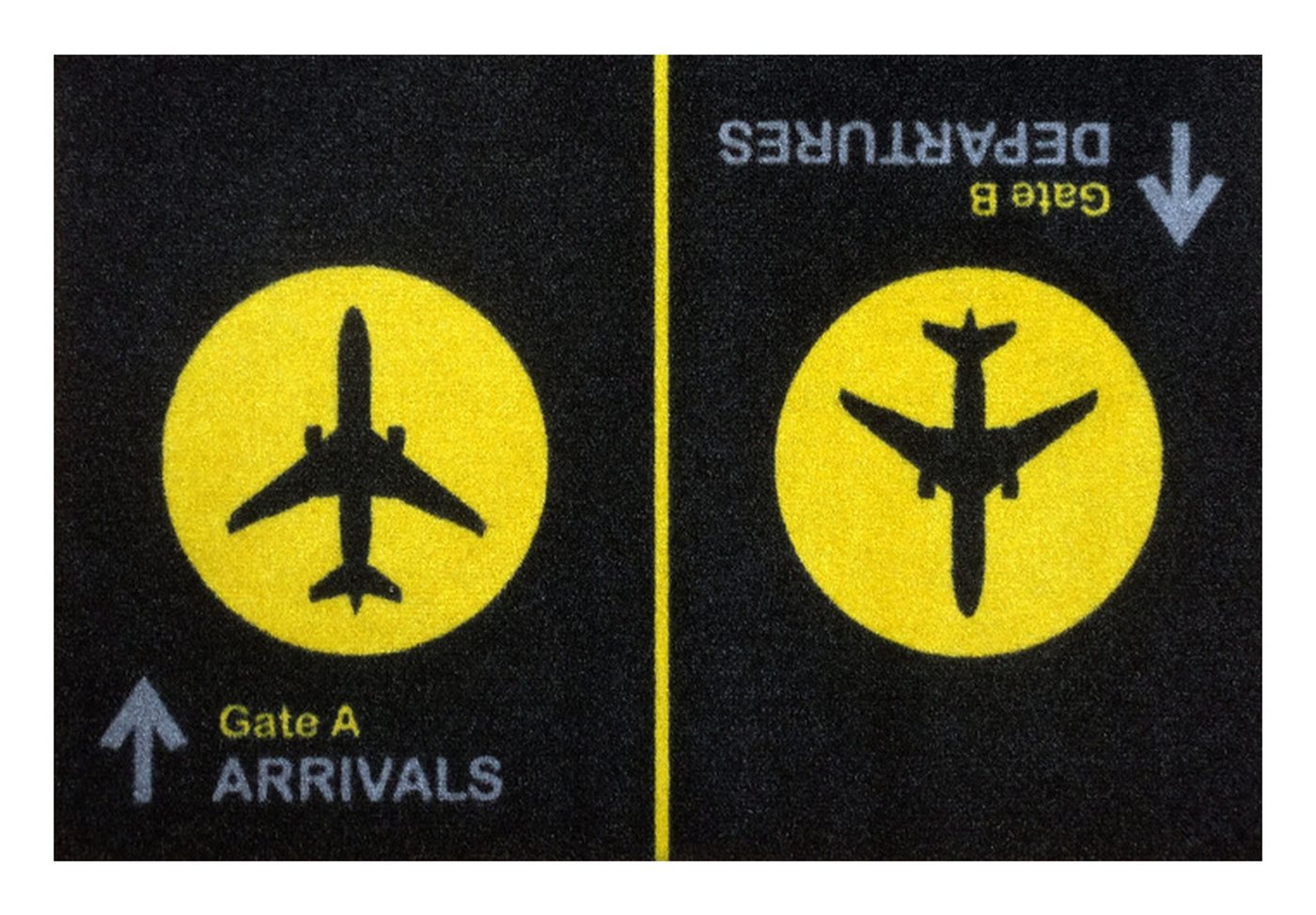 Rockbites Fußmatte Rockbites - Fußmatte Türmatte "Arrivals / Departures" Schwarz Nr. 133 Rockbites Fußmatte Rockbites - Fußmatte Türmatte "Arrivals / Departures" Schwarz Nr. 133 von Rockbites