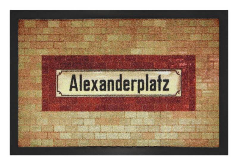 Rockbites Fußmatte Rockbites - Fußmatte Türmatte "Berlin - Alexanderplatz" Braun Nr. 106 von Rockbites