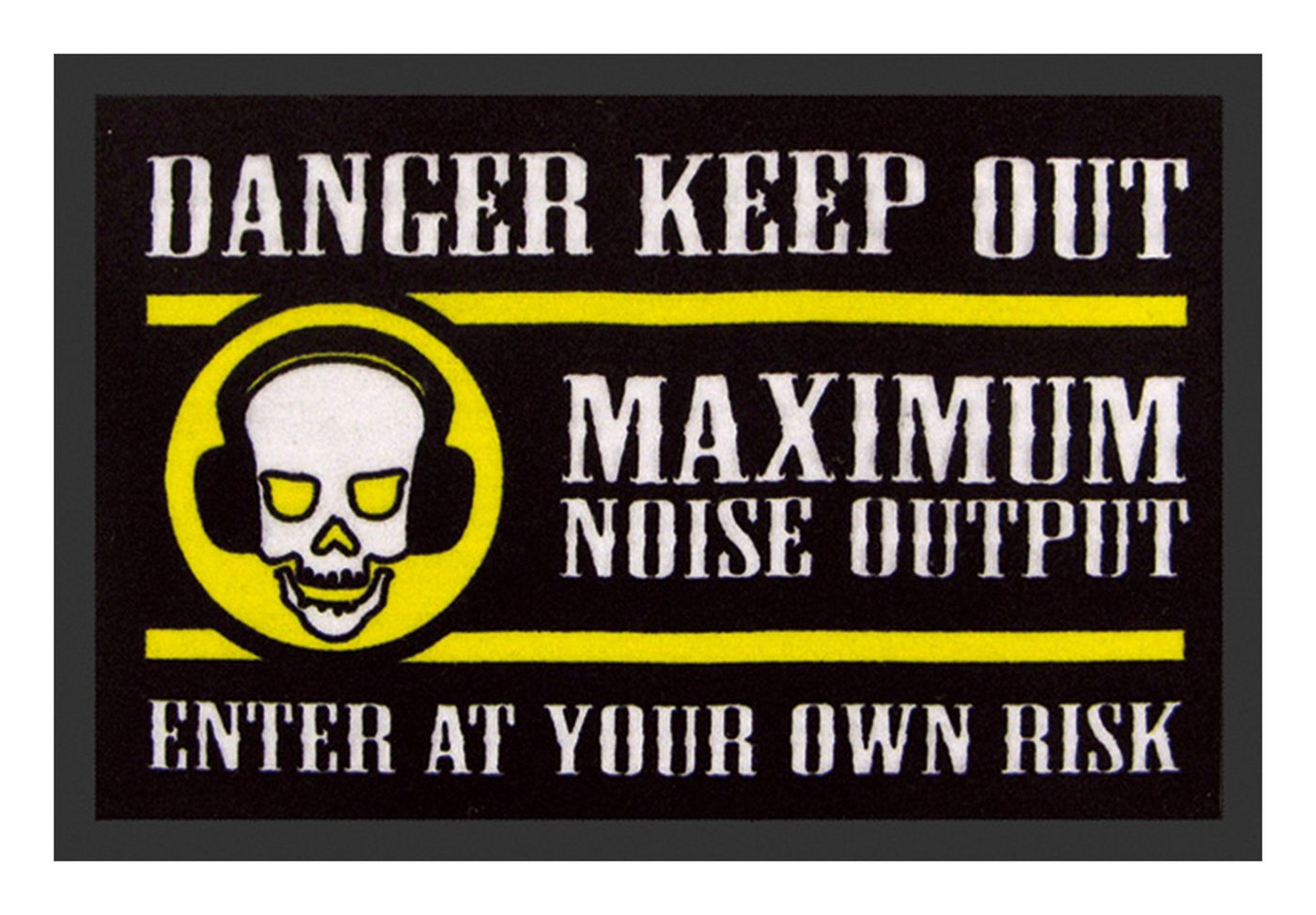 Rockbites Fußmatte Rockbites - Fußmatte Türmatte "Danger Keep Out" Schwarz Nr. 66 Rockbites Fußmatte Rockbites - Fußmatte Türmatte "Danger Keep Out" Schwarz Nr. 66 von Rockbites