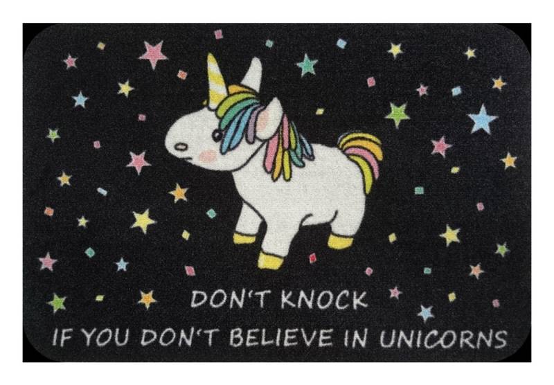 Rockbites Fußmatte Rockbites - Fußmatte Türmatte "Einhorn - Don't Knock ..." Bunt Nr. von Rockbites