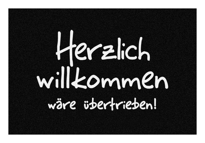 Rockbites Fußmatte Rockbites - Fußmatte Türmatte "Herzlich willkommen" Schwarz Nr. 170 von Rockbites
