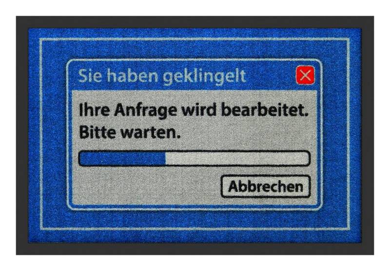 Rockbites Fußmatte Rockbites - Fußmatte Türmatte "Ihre Anfrage" Blau Nr. 117 (100939)* von Rockbites