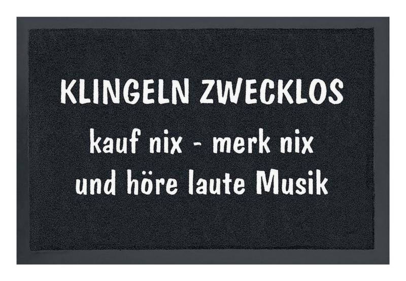 Rockbites Fußmatte Rockbites - Fußmatte Türmatte "Klingeln zwecklos ..." Schwarz Nr. 55 Rockbites Fußmatte Rockbites - Fußmatte Türmatte "Klingeln zwecklos ..." Schwarz Nr. 55 von Rockbites