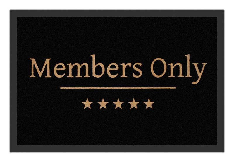 Rockbites Fußmatte Rockbites - Fußmatte Türmatte "Members Only" Schwarz Nr. 2 (100684)* von Rockbites