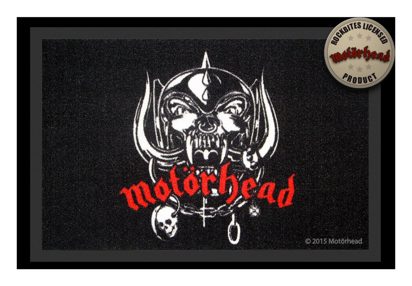 Rockbites Fußmatte Rockbites - Fußmatte Türmatte "Motörhead - Logo" Schwarz Nr. 72 Rockbites Fußmatte Rockbites - Fußmatte Türmatte "Motörhead - Logo" Schwarz Nr. 72 von Rockbites
