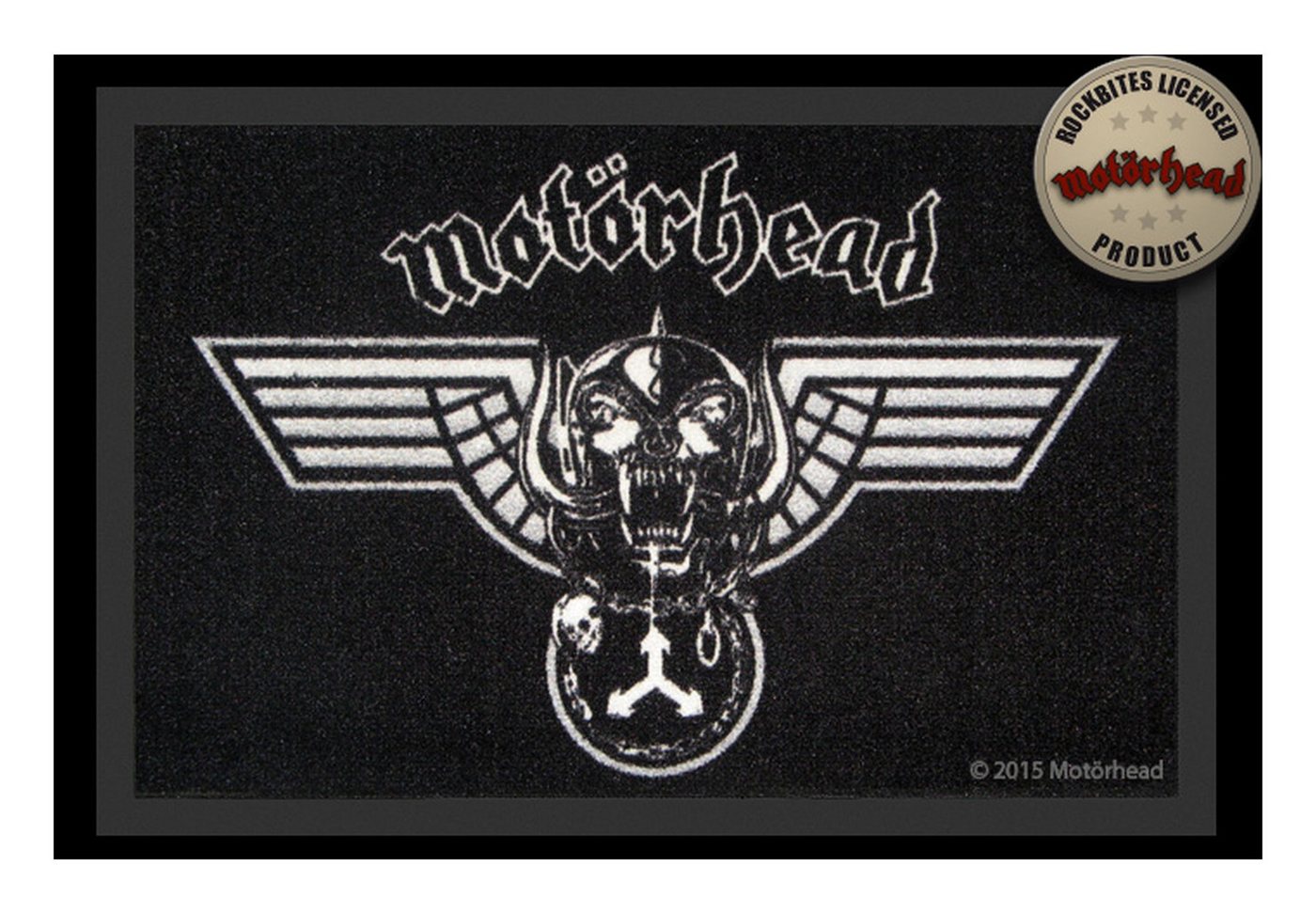 Rockbites Fußmatte Rockbites - Fußmatte Türmatte "Motörhead - Winged Warpig" Black Nr. Rockbites Fußmatte Rockbites - Fußmatte Türmatte "Motörhead - Winged Warpig" Black Nr. von Rockbites