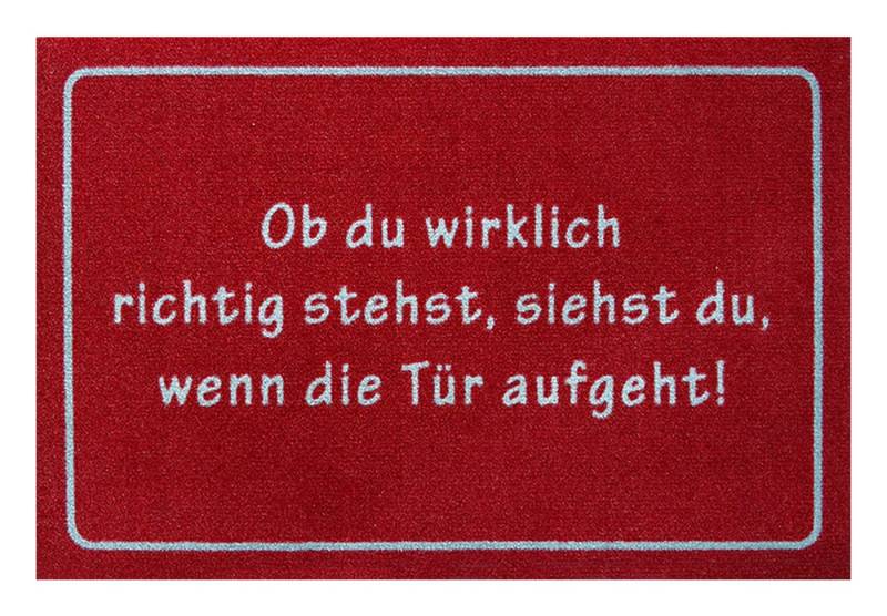 Rockbites Fußmatte Rockbites - Fußmatte Türmatte "Ob du richtig stehst ..." Rot Nr. 138 Rockbites Fußmatte Rockbites - Fußmatte Türmatte "Ob du richtig stehst ..." Rot Nr. 138 von Rockbites