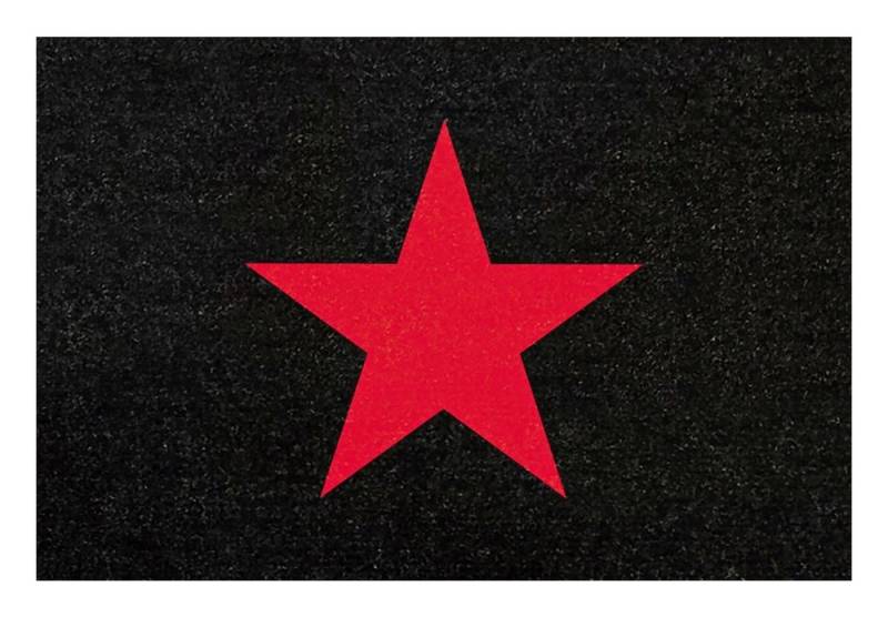 Rockbites Fußmatte Rockbites - Fußmatte Türmatte "Red Star" Schwarz Rot Nr. 101 (100507)* von Rockbites