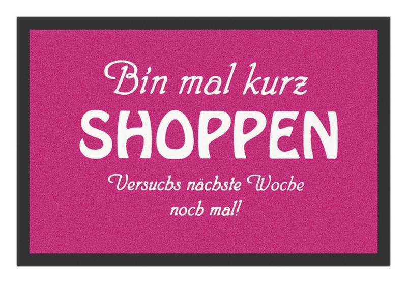 Rockbites Fußmatte Rockbites - Fußmatte Türmatte "Shoppen" Pink Nr. 46 (100794)* von Rockbites