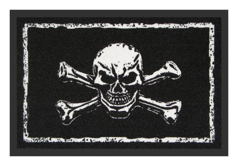 Rockbites Fußmatte Rockbites - Fußmatte Türmatte "Skull and Bones" Schwarz Weiß Nr. 86 Rockbites Fußmatte Rockbites - Fußmatte Türmatte "Skull and Bones" Schwarz Weiß Nr. 86 von Rockbites