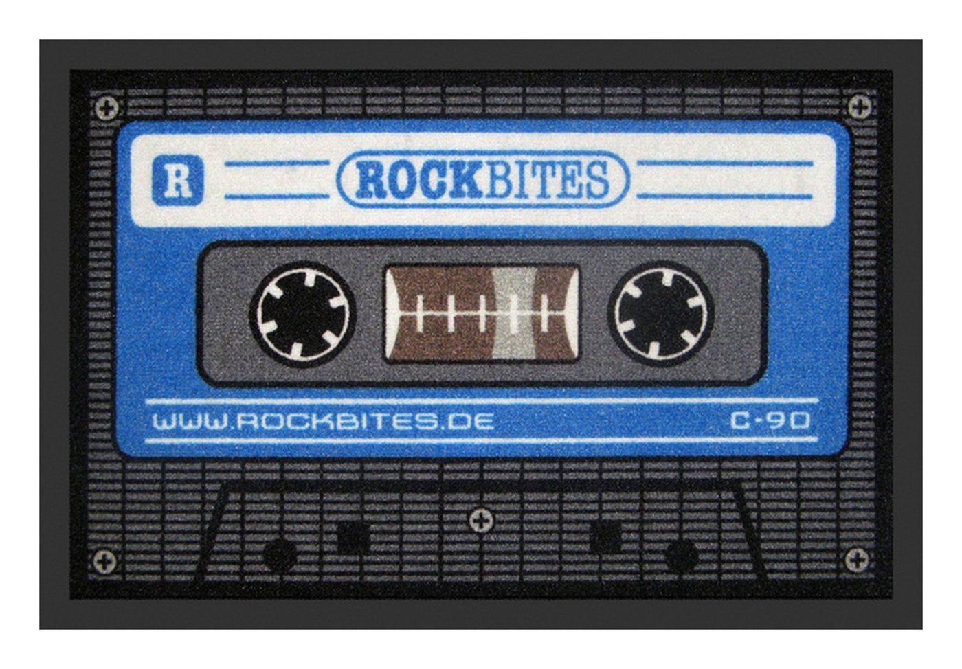 Rockbites Fußmatte Rockbites - Fußmatte Türmatte "Tape" Blau Schwarz Nr. 14 (100836)* von Rockbites