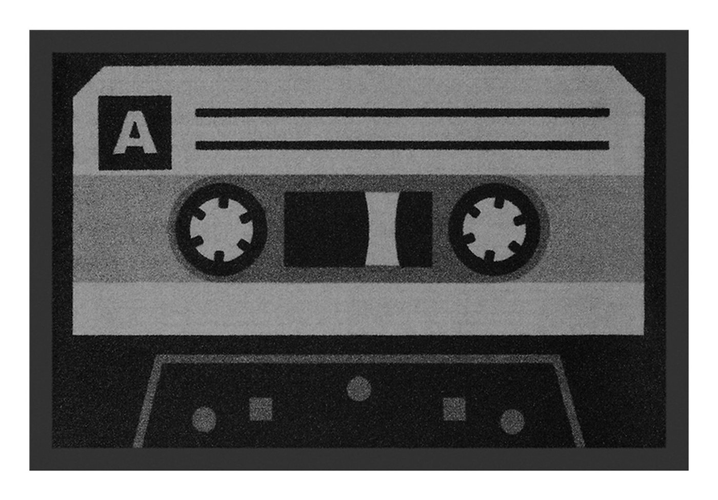 Rockbites Fußmatte Rockbites - Fußmatte Türmatte "Tape" Grau Schwarz Nr. 13 (100788)* von Rockbites