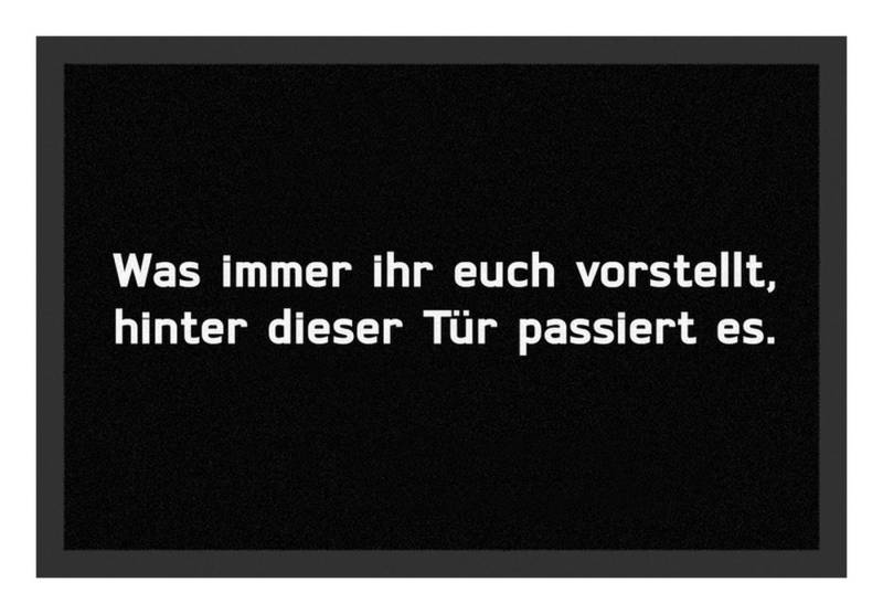 Rockbites Fußmatte Rockbites - Fußmatte Türmatte "Was ihr euch vorstellt" Schwarz Nr. 43 von Rockbites