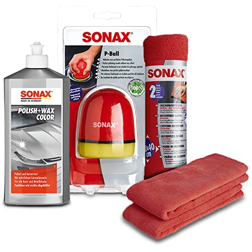 1x 500ml SONAX POLISH & WAX COLOR SILBER/GRAU+ P-BALL+2x MICROTÜCHER SET 1x 500ml SONAX POLISH & WAX COLOR SILBER/GRAU+ P-BALL+2x MICROTÜCHER SET von Rocket Car Shop