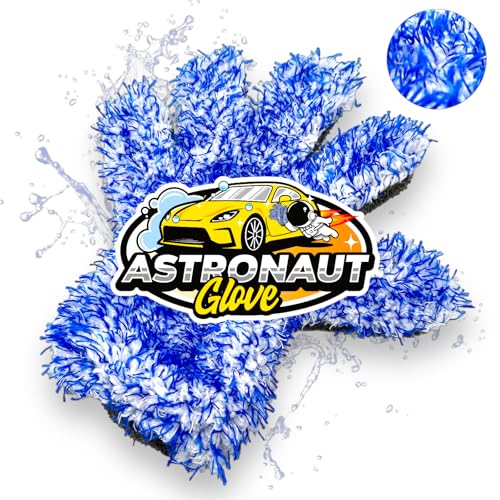 Rocket Gloss Astronaut Glove Autowaschhandschuh Mikrofaser 5-Finger-System, Blau Premium Auto Waschhandschuh - Extrem Saugstark - Schonende Reinigung - Car Wash Mitt Rocket Gloss Astronaut Glove Autowaschhandschuh Mikrofaser 5-Finger-System, Blau Premium Auto Waschhandschuh - Extrem Saugstark - Schonende Reinigung - Car Wash Mitt von Rocket Car Shop
