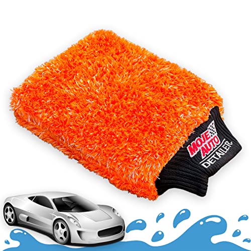 Rocket ORANGE BÄR Mikrofaser Auto Waschhandschuh - Memory Foam - Doppelte Schaumstoffwand mit Bündchen Schmutzmagnet für einfache Autowäsche Wash Mitt Glove Moje Auto Detailer Rocket ORANGE BÄR Mikrofaser Auto Waschhandschuh - Memory Foam - Doppelte Schaumstoffwand mit Bündchen Schmutzmagnet für einfache Autowäsche Wash Mitt Glove Moje Auto Detailer von Rocket Car Shop