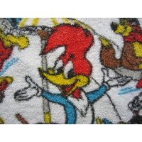 Vintage Woody Woodpecker Handtuch Ca. 70Er Jahre von Rockettomarshome