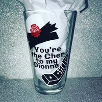 Clueless "Du Bist Der Cher Zu Meinem Dionne" Pint Glas von RockiPaperScissors