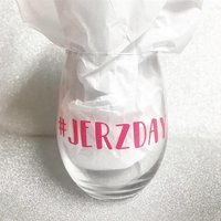 Jerzday Zustand Konturen Stielloses Weinglas von RockiPaperScissors