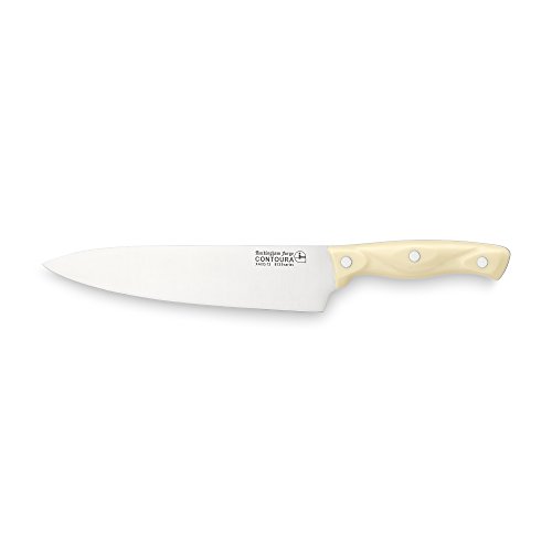 Rockingham Forge RF ESSENTIALS 8139 Serie Kochmesser aus Edelstahl – 8“ Klinge mit elfenbeinfarben Griff, Chefkochmesser, Beige von Rockingham Forge
