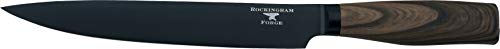 Rockingham Forge Forester Series 8” Tranchiermesser – Klinge aus Edelstahl mit einer Schwarzoxid Beschichtung, ergonomischer Griff aus Holz, Vorlegemesser von Rockingham Forge