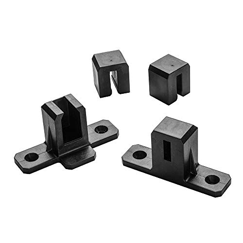 ROCKLER 370961 „Sure-Foot“-Minihalterungen für „Clamp-It“-Schraubzwingen 53567, schwarz von Silverline