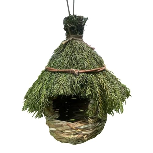 Rockreyoa Vogelnest Gras Bird Nest zum Aufhängen Vogelhütte Handgewebte Stroh Vogelhäuser Verschleißfest Geflochten Vogelhaus für Outdoor Garten Dekoration Wildvögel Und Vogelbeobachtung 23 * 12cm Rockreyoa Vogelnest Gras Bird Nest zum Aufhängen Vogelhütte Handgewebte Stroh Vogelhäuser Verschleißfest Geflochten Vogelhaus für Outdoor Garten Dekoration Wildvögel Und Vogelbeobachtung 23 * 12cm von Rockreyoa