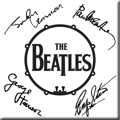 The Beatles Magnet Signed Drum Logo von Rocks-off