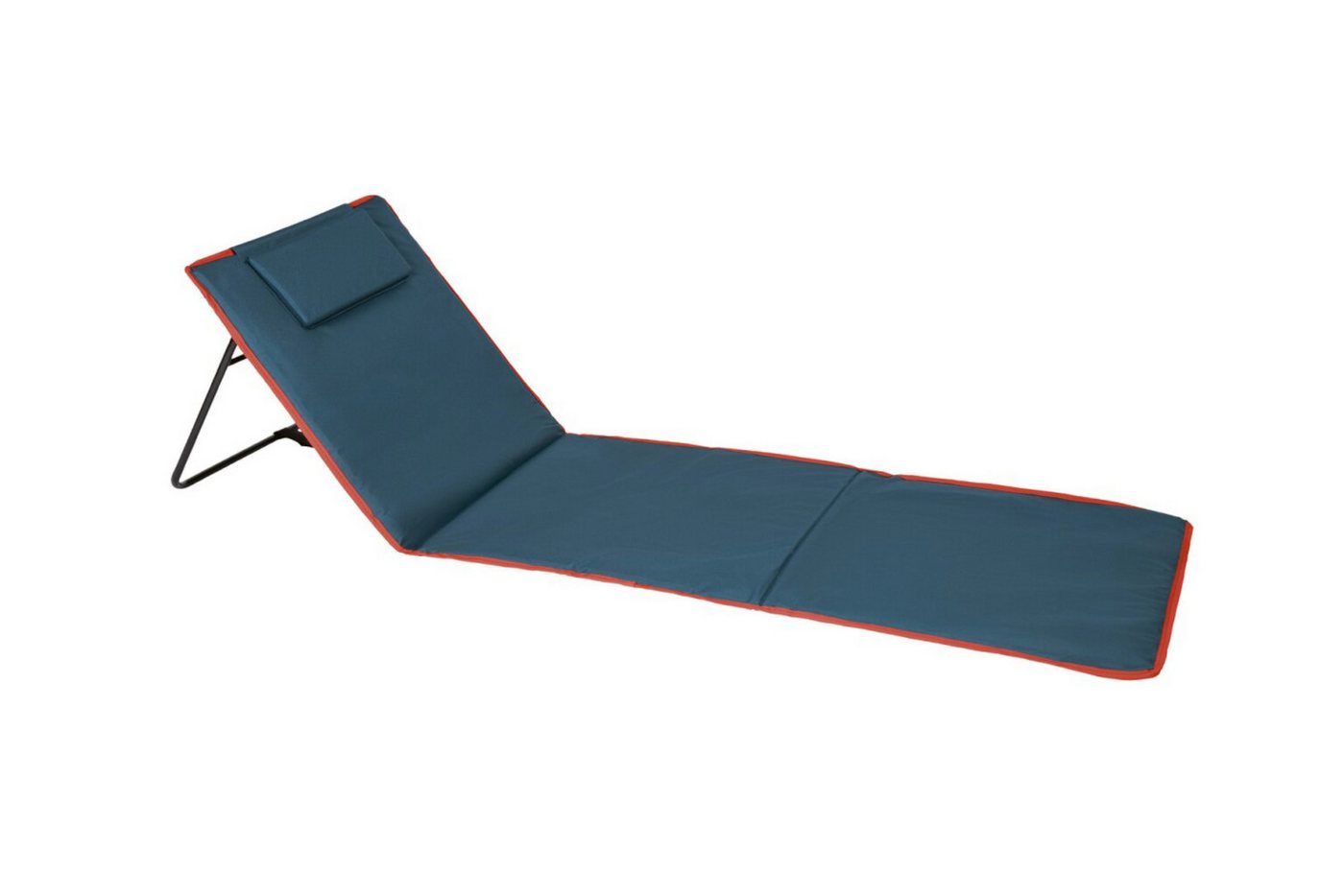 Rocktrail Campingliege Faltbare Campingmatte mit Rückenlehne ca. 161 x 53 x 2,5 cm (Matte mit Tragetasche, Campingmatte inklusive Tragetasche) Zusammenfaltbar mit praktischer Tragetasche von Rocktrail