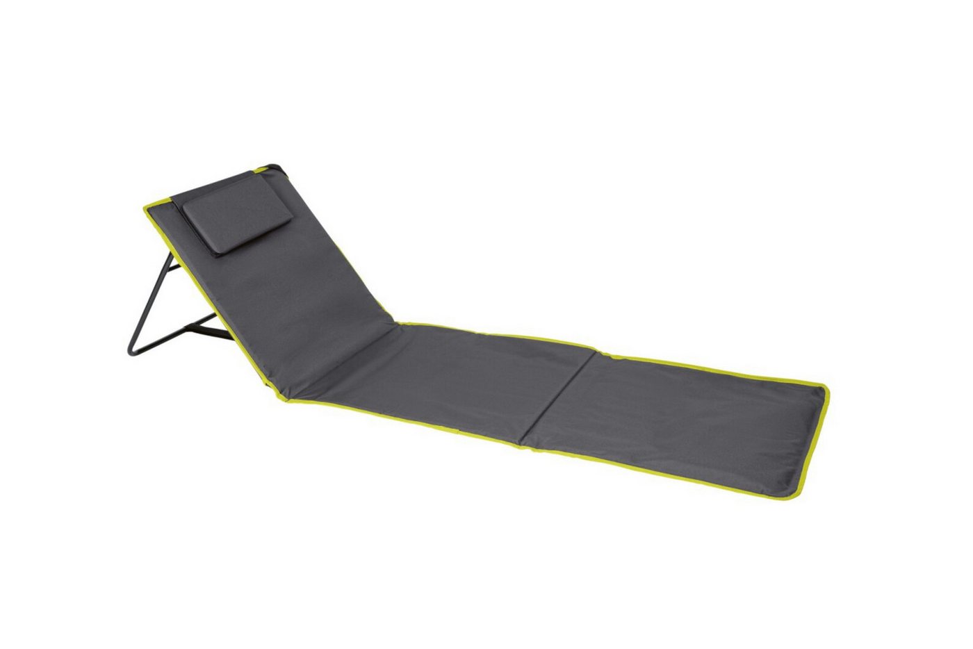 Rocktrail Campingliege Faltbare Campingmatte mit Rückenlehne ca. 161 x 53 x 2,5 cm (Matte mit Tragetasche, Campingmatte inklusive Tragetasche) Zusammenfaltbar mit praktischer Tragetasche von Rocktrail