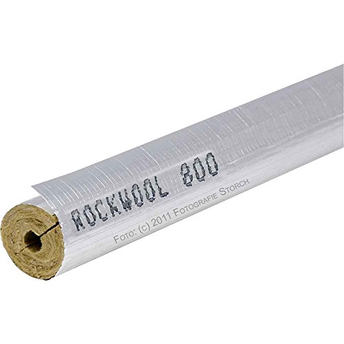 Rohrisolierung Rockwool 800 WLG035 für 28mm Rohr, 20mm Dämmstärke, Länge 1m von Rockwool RS800