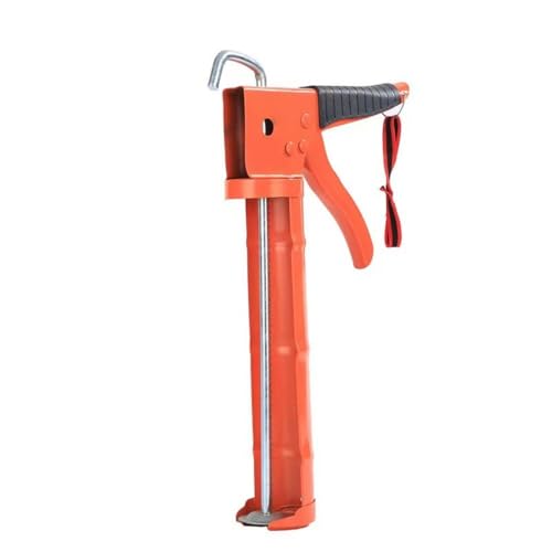 Manuelle Glasklebepistole mit ergonomischem Griff - Handheld Kartuschenpistole für Heimwerkerprojekte (Halbkreis mit Zähnen) von Rocky Green