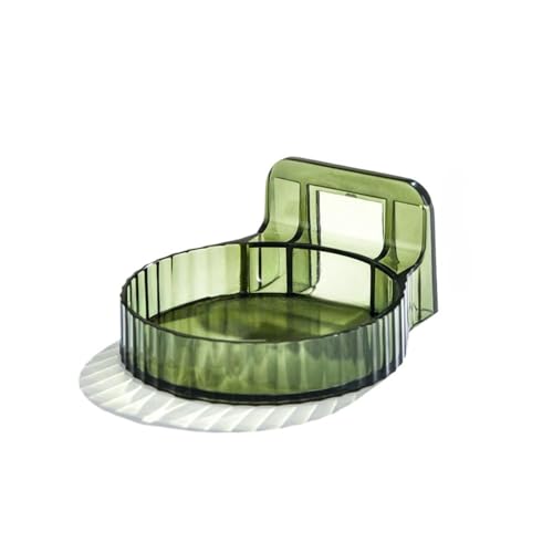 Rocky Green Luxuriöser Wand-Organizer mit Streifen, kein Bohren, Badezimmer-Aufbewahrungsregal, Schmuckhalter, Shampoo-Spender für Küche/Badezimmer (grün) von Rocky Green