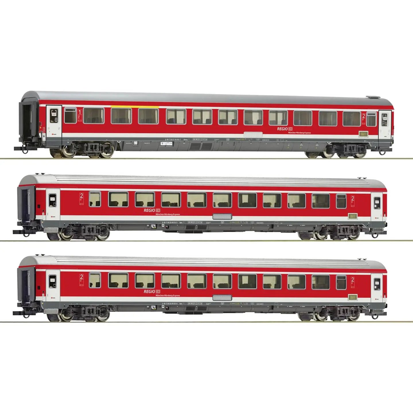 B-Ware Roco 6200096 H0 3er Set Zug Garnitur Regio München Nürnberg Express Db Ag B-Ware Roco 6200096 H0 3er Set Zug Garnitur Regio München Nürnberg Express Db Ag von Roco