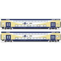 Roco 6220106 H0 2er-Set Doppelstockwagen der metronom 2. Klasse DBpza von Roco