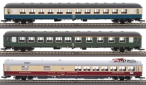 Roco 6200052 H0 3er-Set 2: D 377 „Hispania-Express“ der DB 2. Klasse Büm 234, 1./2. Klasse ABüm 225, Speisewagen WRümz von Roco