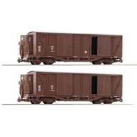 Roco 6640001 H0e 2er-Set Gedeckte Güterwagen der ÖBB von Roco
