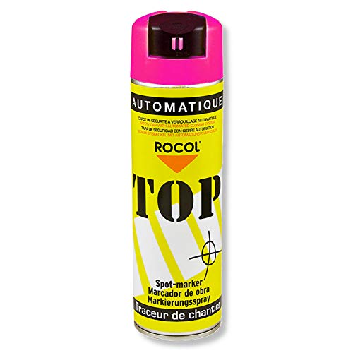 Unbekannt TOP Markierungsspray Rocol - CHERRY/PINK - 500ml-Farbdose - Farbspray - Markierspray - Markierungsfarbe - Forstspray - Forstfarbe von Rocol