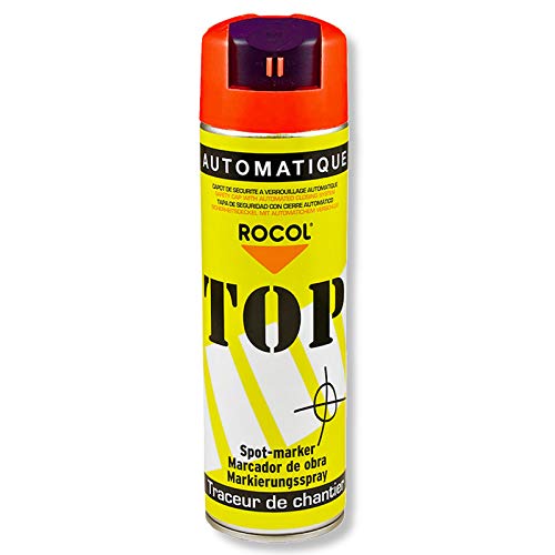 TOP Markierungsspray Rocol - ROT - 500ml-Farbdose - Farbspray - Markierspray - Markierungsfarbe - Forstspray - Forstfarbe von Rocol - Markierungssprays