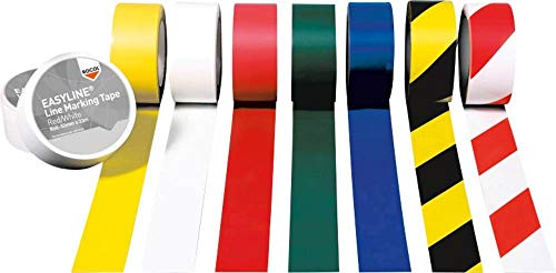 Bodenmarkierungsband Easy Tape PVC weiß L.33m B.75mm Rl.ROCOL von Rocol