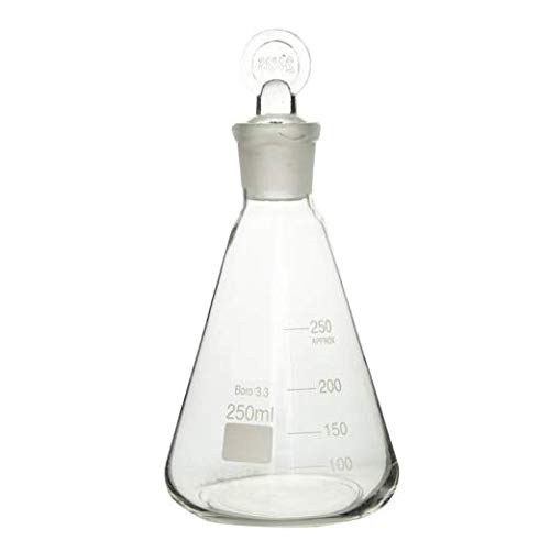 Rocwing – Boro 3,3, konischer Messkolben aus Glas mit Verschluss, glas, 200 ml von Rocwing