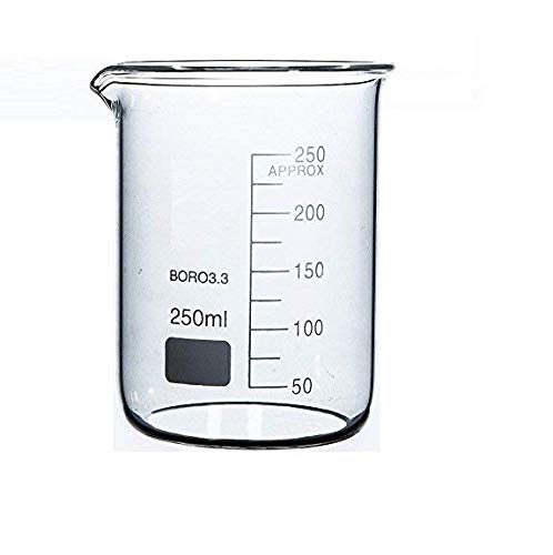 Rocwing - Boro 3.3 Glas Messbecher für Labor (250ml) von Rocwing