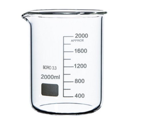Rocwing - Boro 3.3 Glas Messbecher für Labor (2L) von Rocwing